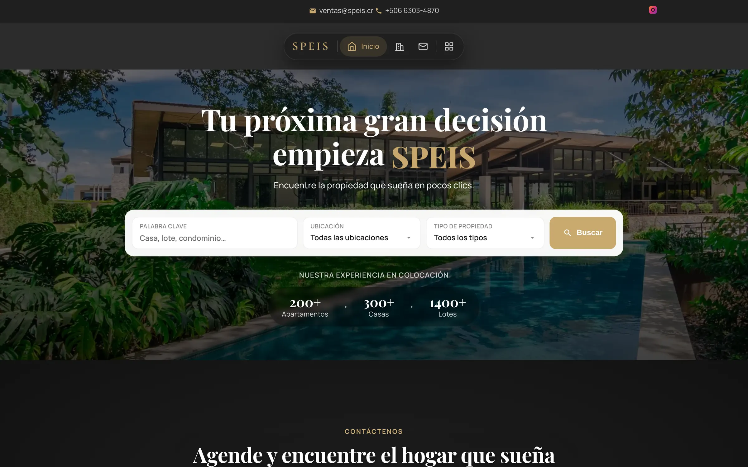 speis.cr home page